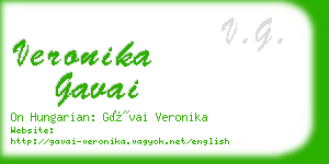 veronika gavai business card